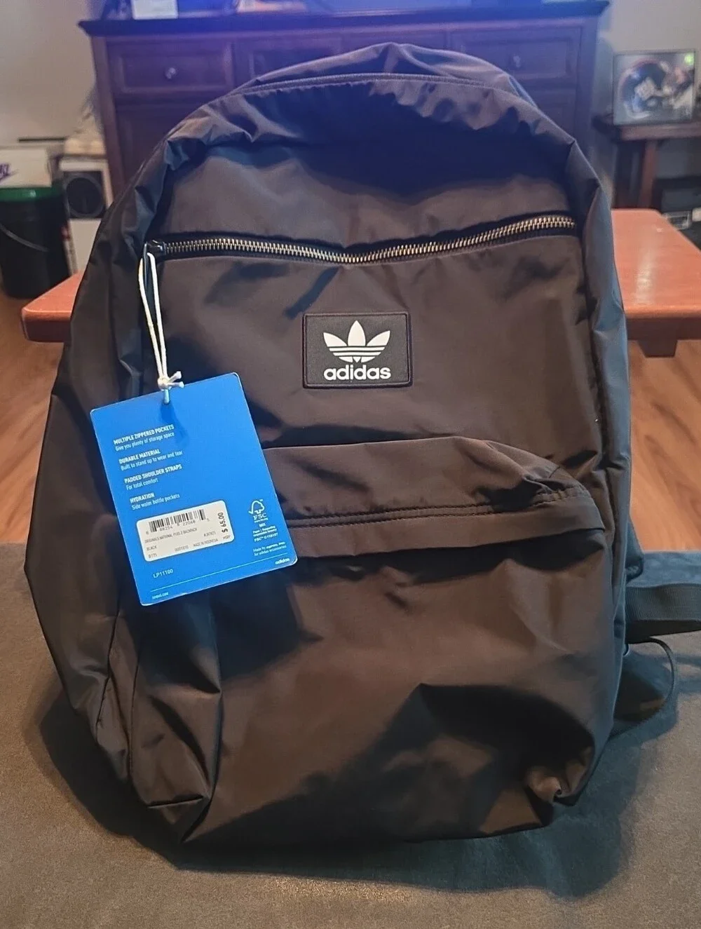 Adidas Black Classic Trefoil Backpack